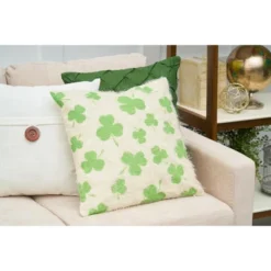 C&F Home 18" X 18" Shamrock Printed Throw Pillow