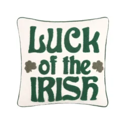 C&F Home 18" X 18" Luck Of The Irish Clover St. Patrick's Pillow -C&F Home Sales GUEST bd0c811f 77ad 461e b003 1209393567e7