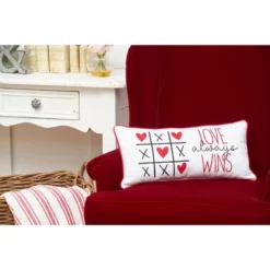 C&F Home 10" X 20" Love Always Wins Embroidered Throw Valentine's Day Pillow -C&F Home Sales GUEST be7c8dae 137d 47bf bfb5 7a027220547e