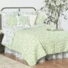 C&F Home 26" X 26" Boxwood Abbey Green Garden Euro Sham