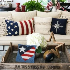 C&F Home 8" X 8" Patriotic American Flag July 4th Hooked Petite Throw Pillow Red White And Blue 6 C&F Home 8" X 8" Patriotic American Flag July 4th Hooked Petite Throw Pillow Red White And Blue -C&F Home Sales GUEST bfde8802 beab 4ebd 9afa 1d86eeeb4fbb