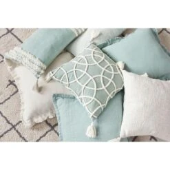 C&F Home 18" X 18" Lily Seaglass Geometric Throw Pillow -C&F Home Sales GUEST c80ca7ee 2c68 4540 9ffc a1c659d519da