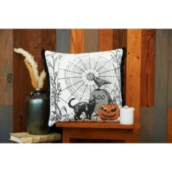 C&F Home 18" X 18" Jol Boo Spider Web Halloween Printed Throw Pillow -C&F Home Sales GUEST cb20f54e 43db 404f 8a82 5962d607a260