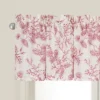 C&F Home Evergreen Toile Red Valance Collection