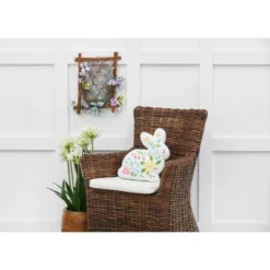 C&F Home 14" Floral Easter Bunny Spring Shaped Throw Pillow -C&F Home Sales GUEST ea32bf67 963b 4f18 ba65 fb0d9c039b01