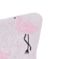 C&F Home 10" X 10" Flamingo Knitted Throw Pillow -C&F Home Sales GUEST f83ce82f b3e2 4af5 b429 e3c54aecee9c