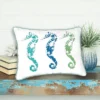 C&F Home 12" X 16" 3 Seahorses Printed Throw Pillow