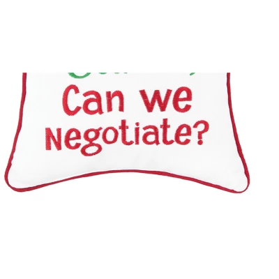 C&F Home Can We Negotiate Embroidered Throw Pillow 2 C&F Home Can We Negotiate Embroidered Throw Pillow - Image 2