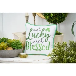 C&F Home 10" X 10" Not Luck Just Blessed Embroidered Throw Pillow -C&F Home Sales GUEST fdddf61b a488 4110 86d2 e8d14e713a29